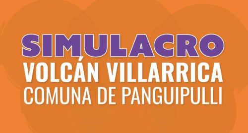 Simulacro por erupción volcánica